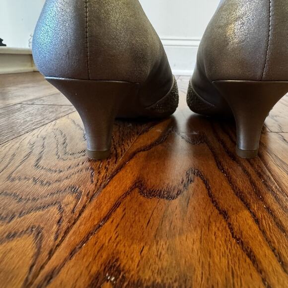 ALEX MARIE Symone Women's Shoes 8.5 Silver Gray Ceylon Embellished Pumps Fromal - Picture 11 of 16